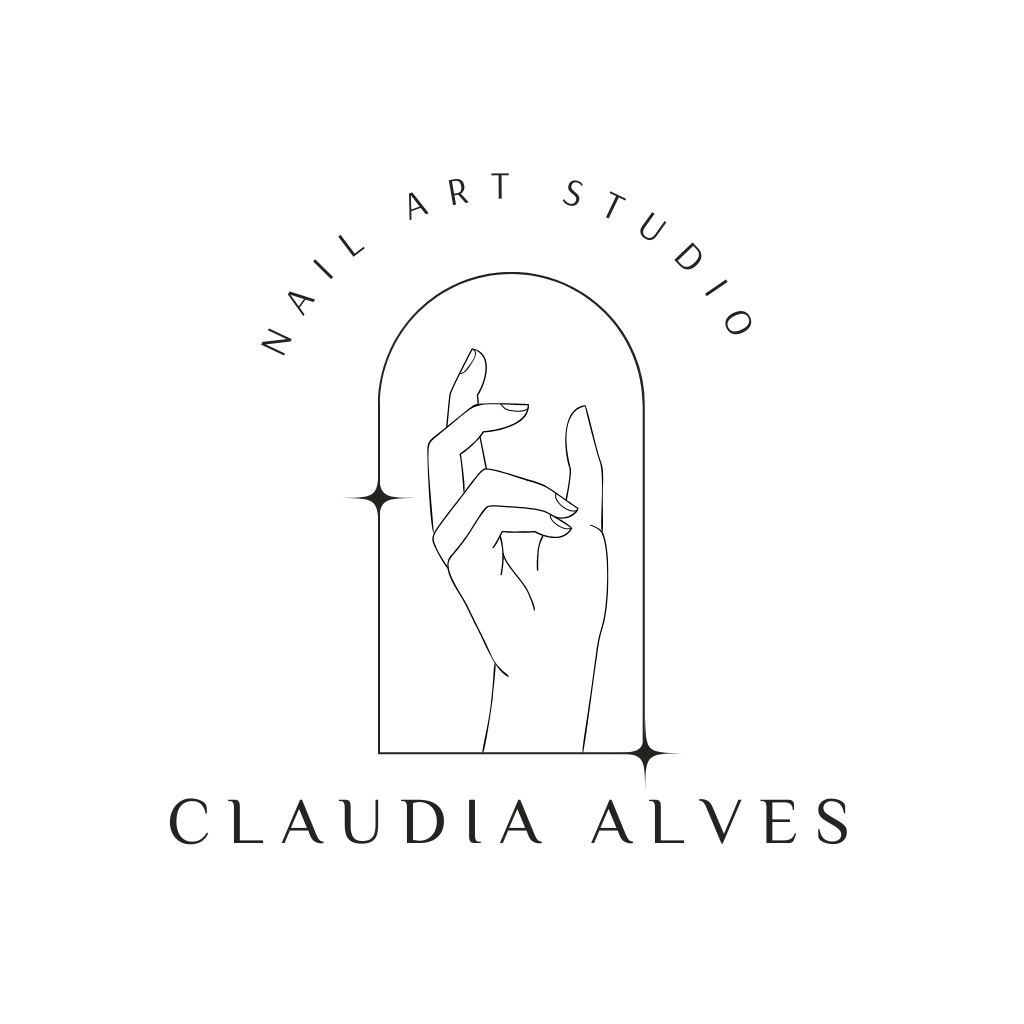 Szablon projektu Emblem of Nail Art Studio Logo