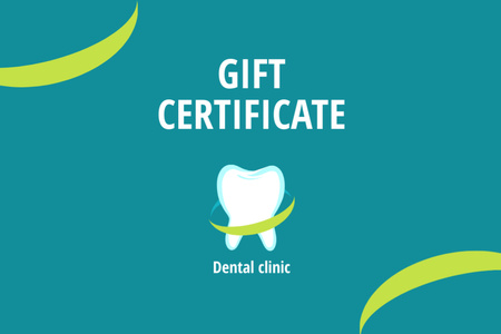 Dentist Services Offer Gift Certificate Tasarım Şablonu