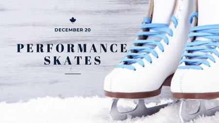 Skates Performance Event Announcement FB event cover Design Template