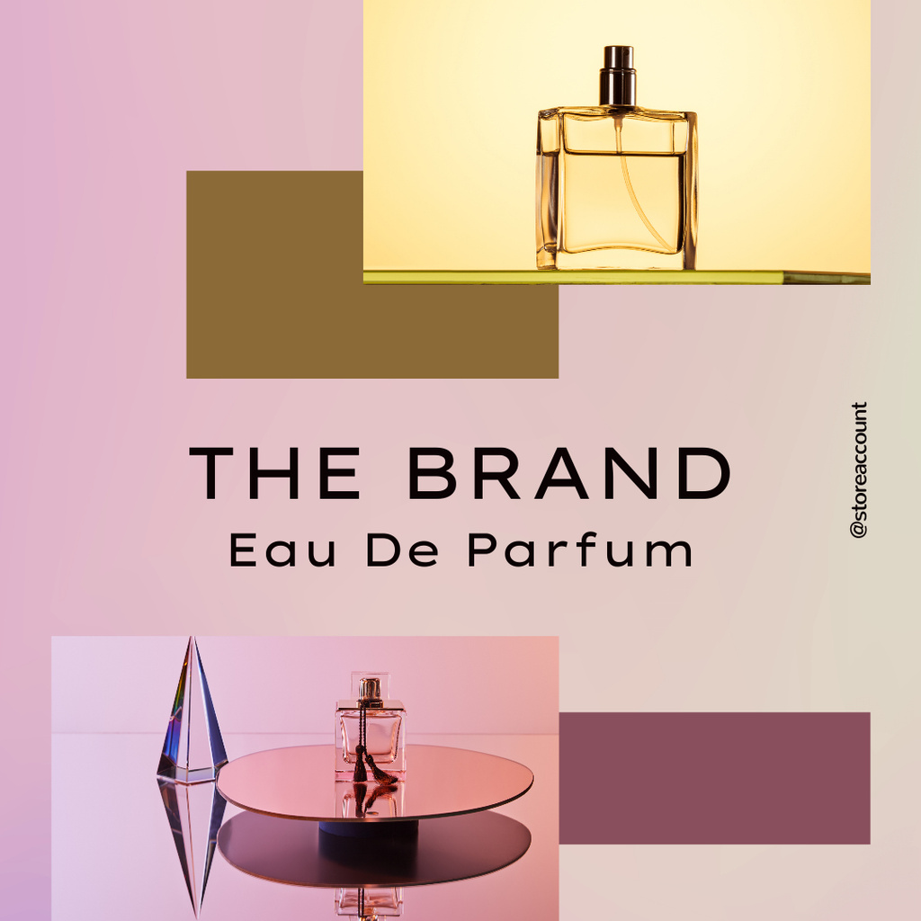 Designvorlage Perfume Brand Ad für Instagram