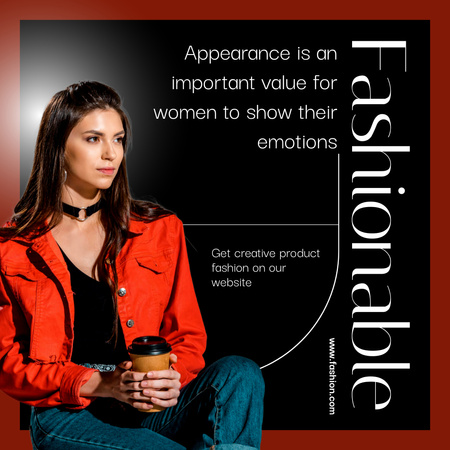 Template di design Fashion as Emotions Expression Instagram