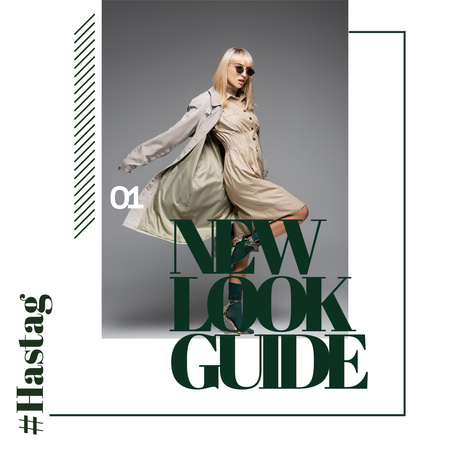 Female Fashion Clothes Ad Instagramデザインテンプレート