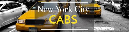 Plantilla de diseño de New York city cabs Twitter 