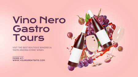 Plantilla de diseño de anuncio tienda de vino Full HD video 
