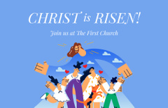 Invitation to Easter Service in Church