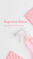 Cleaning Services Ad with Pink Detergent