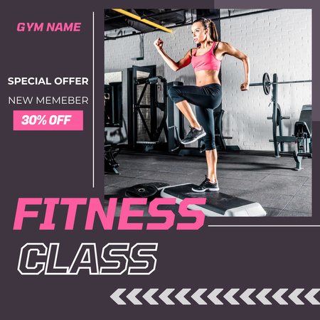 Special Offer for New Gym Members Instagram Design Template