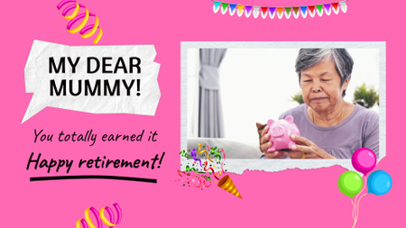 Happy Retirement Congrats From Daughter Full HD video Design Template
