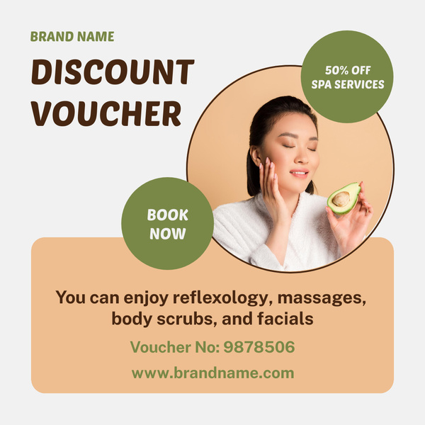 Spa and Beauty Services Voucher Discount