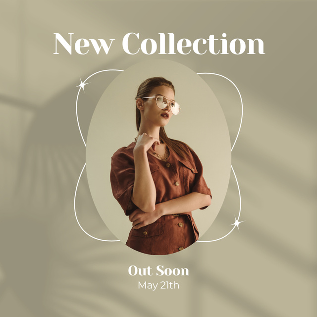 Elegant women's clothing new collection Instagramデザインテンプレート