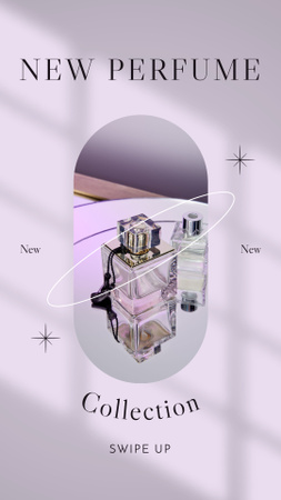 Plantilla de diseño de Nueva colección de perfumes elegantes Instagram Story 