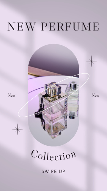 New Elegant Perfume Collection Instagram Story Modelo de Design