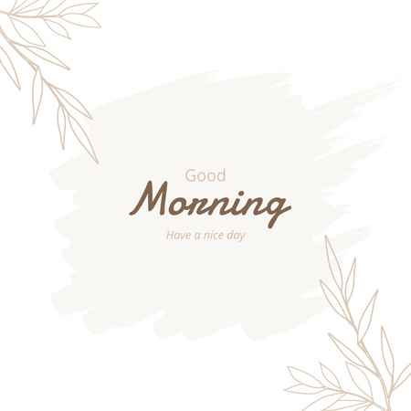 Good Morning Wishes Instagram Design Template