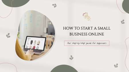 Designvorlage Leitfaden zum Starten von Small Business Online für Full HD video
