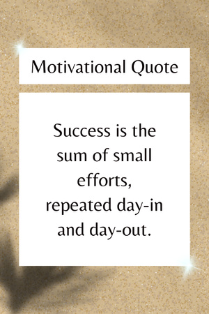 Platilla de diseño Great Motivational Quote about Success Pinterest