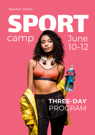 Sports Camp Invitation Poster A3 Design Template