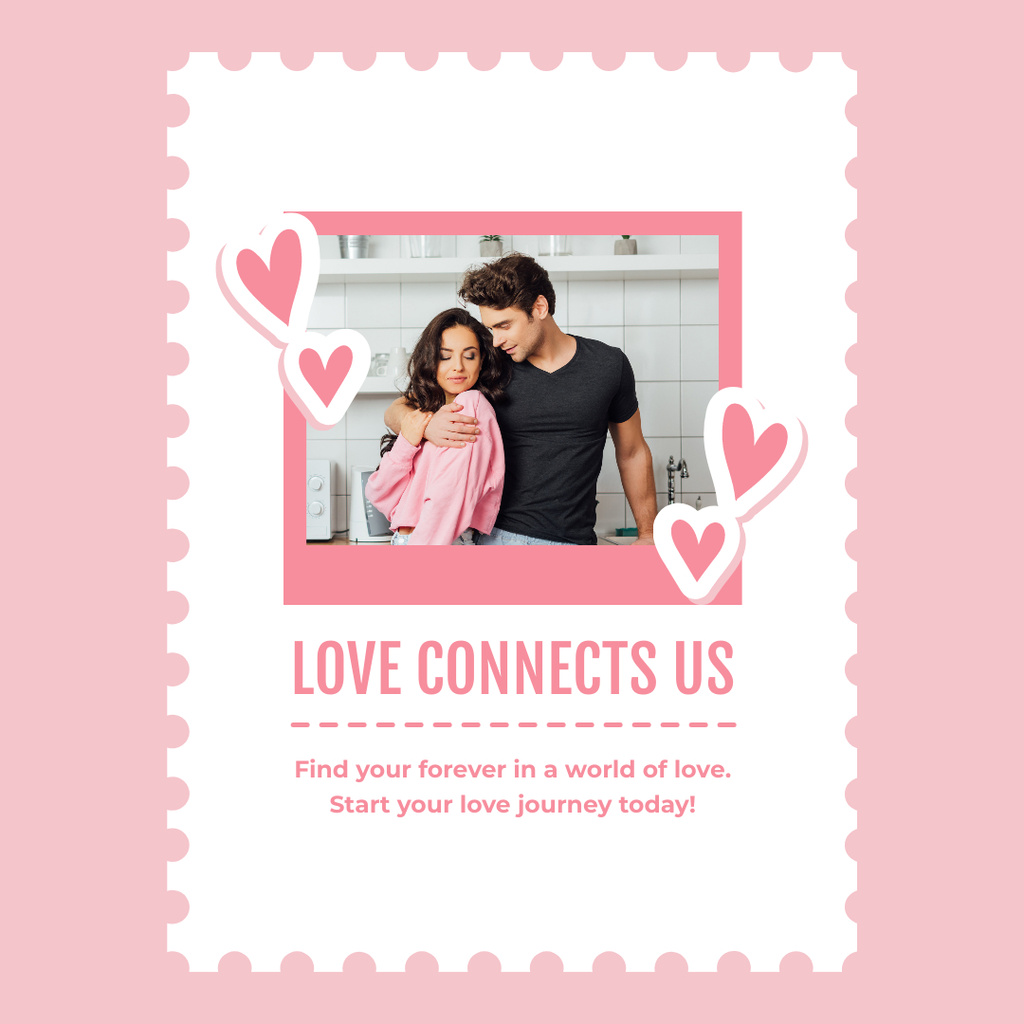Find Your Match with Us Instagram Design Template
