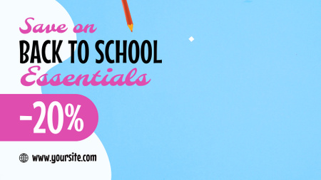 School Essentials At Discounted Rates Offer Full HD video Design Template
