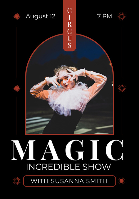Incredible Theatrical Show Announcement Poster 28x40inデザインテンプレート