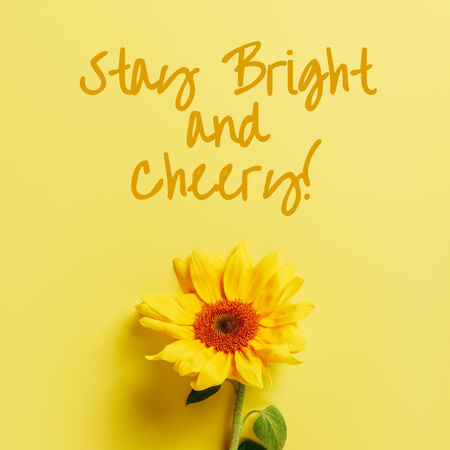Motivational Phrase to Stay Cheery Instagram Design Template
