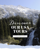 As of USA Travel Tours With Snowy Mountains View