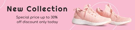 Plantilla de diseño de Discount Offer on Sneakers Collection Ebay Store Billboard 