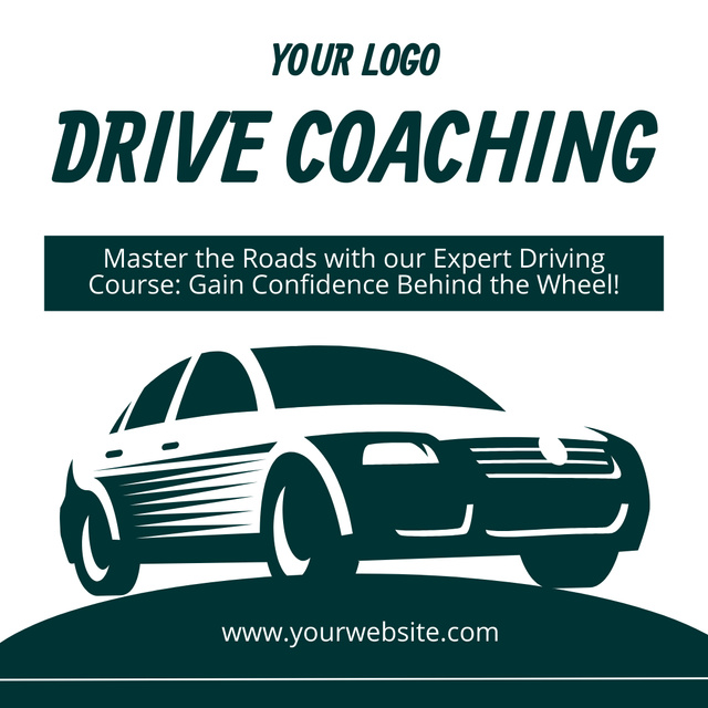 Designvorlage Accredited Drive Coaching Services Offer für Instagram AD