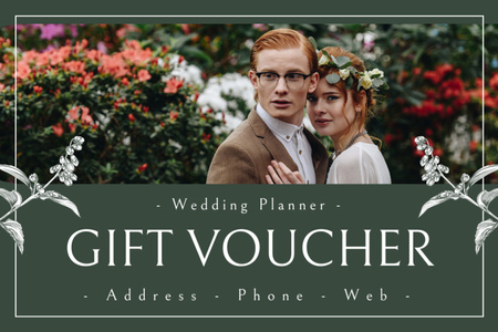 Wedding Planning Services Gift Certificate Design Template