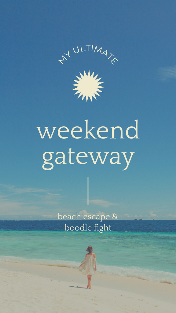 Modèle de visuel Weekend Getaway Holiday - Instagram Story