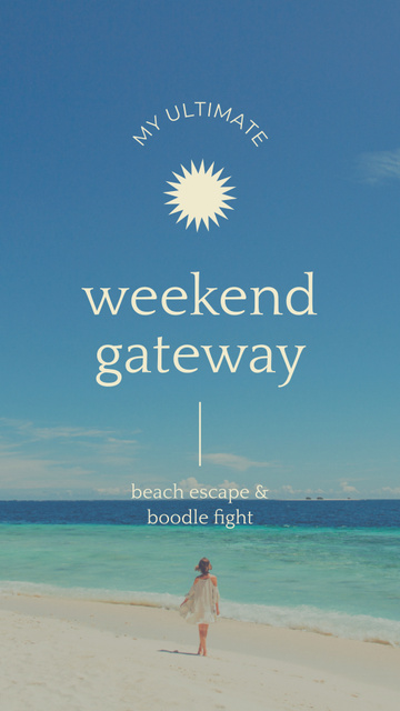 Weekend Getaway Holiday Instagram Story Design Template