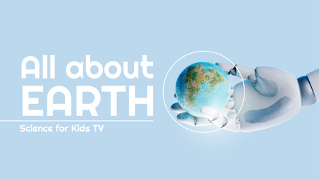 Science for Kids About Earth Youtube Thumbnail Design Template
