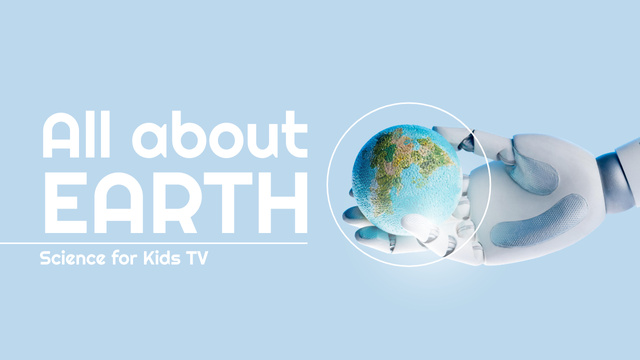 Science for Kids About Earth Youtube Thumbnail Modelo de Design