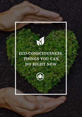 Eco-consciousness concept Poster 28x40in Design Template