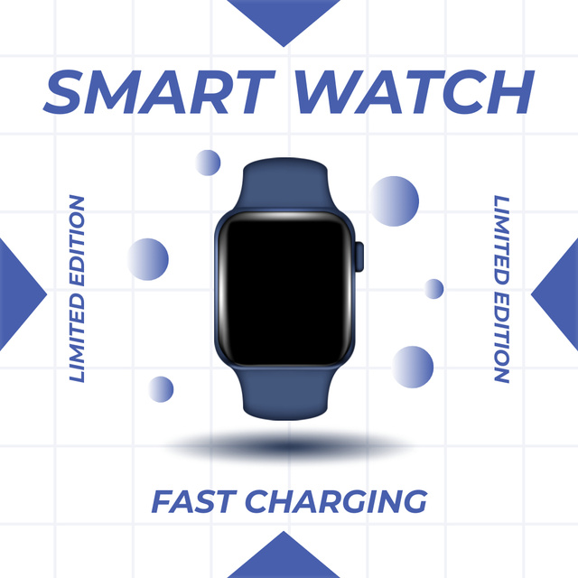 Limited Edition Smart Watch Offers Instagram – шаблон для дизайна
