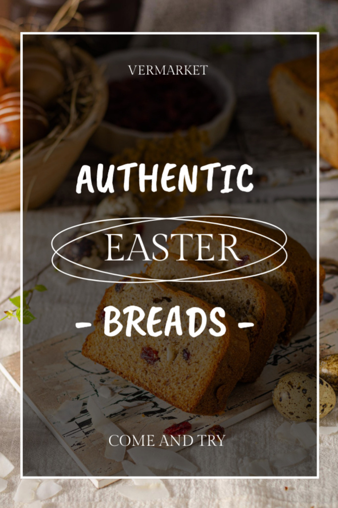 Delicious Easter Breads Offer Flyer 4x6in Design Template