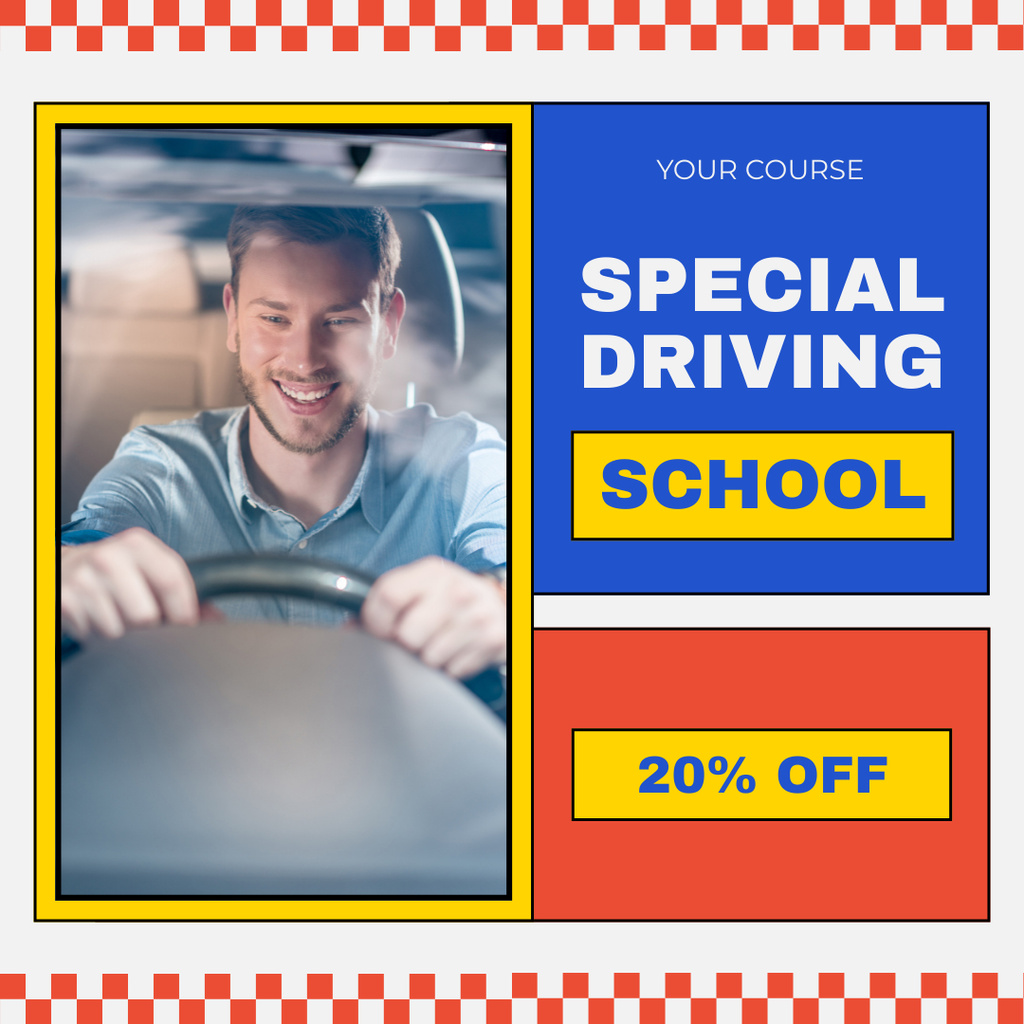 Ontwerpsjabloon van Instagram van Practical Driver Education Offer At Discounted Rates