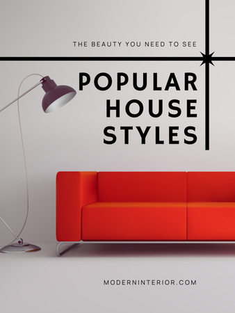 Popular House Styles Ad Poster 36x48in Design Template