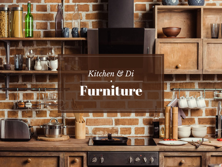 Kitchen and dinning furniture Presentation Design Template