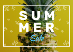 Summer Sale with Tropical Pineapple