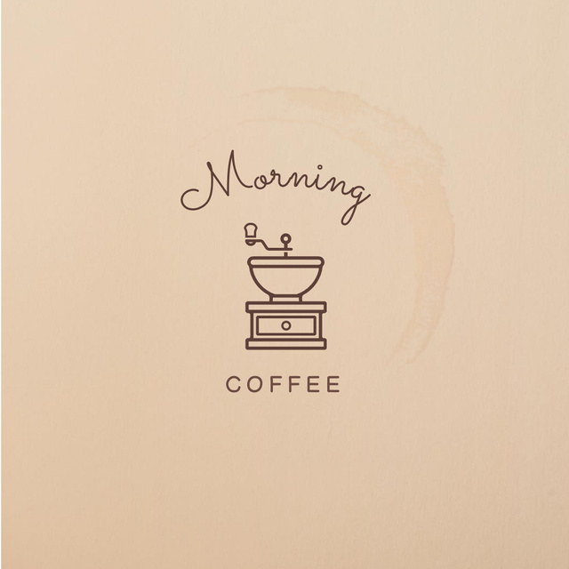 Warm Coffee Maker Café Promotion Logo Šablona návrhu