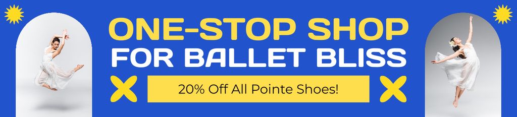 Plantilla de diseño de Discount Offer on Ballet Pointe Shoes Ebay Store Billboard 