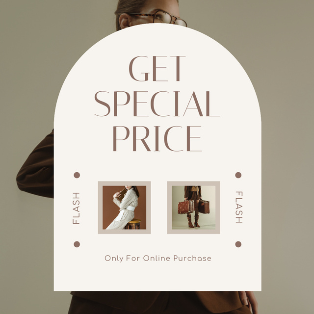 Plantilla de diseño de Collage with Special Price Offer for Women's Accessories Instagram 