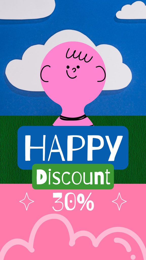 Template di design Happy Discount Offer on Toys Instagram Story