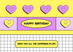 Birthday Wishes with Cute Hearts