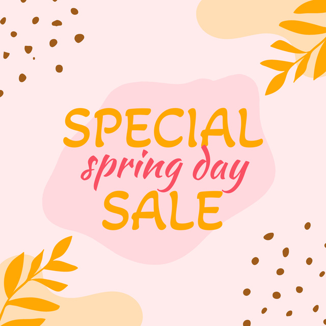 Designvorlage Special Spring Sale Announcement für Instagram