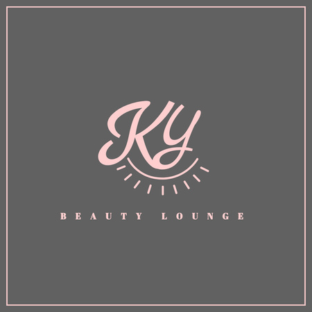 Emblem of Beauty Studio Logo Design Template