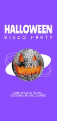 Halloween Disco Party Announcement