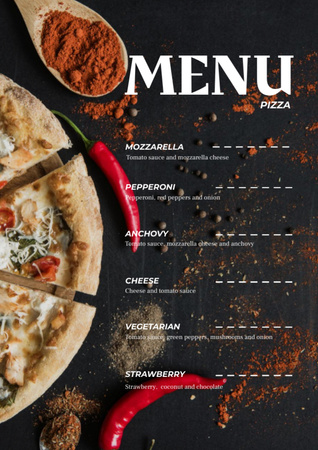 Pizzeria Menu Menu – шаблон для дизайна