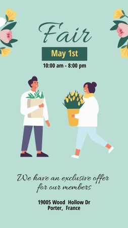 May Day Celebration Announcement Instagram Story Design Template