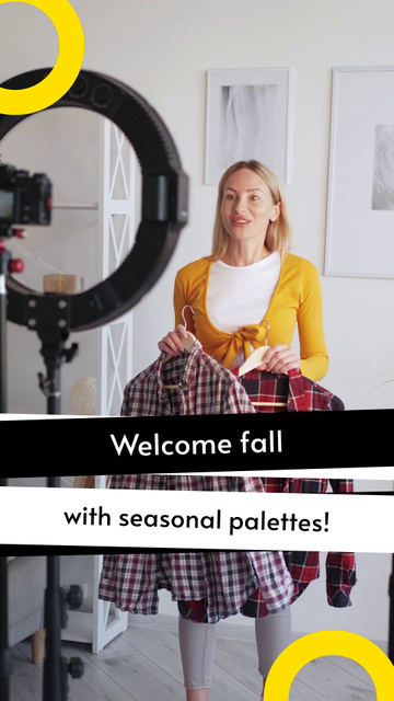 Template di design Seasonal Wardrobe Consultation From Stylist Offer TikTok Video